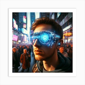 Futuristic Man 5 Art Print