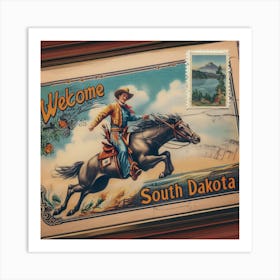 Welcome South Dakota Art Print