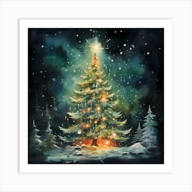 Celestial Palette of Christmas Art Print