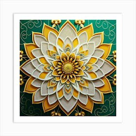 Chinese Flower 1 Art Print