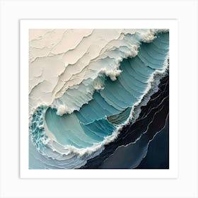 Abstract Of A Wave 1 Art Print