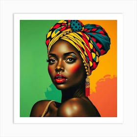 African Woman 15 Art Print