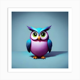 Cute Owl Art Print