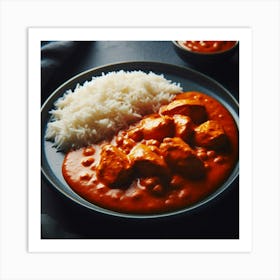 Chicken Curry With Rice Art Print
