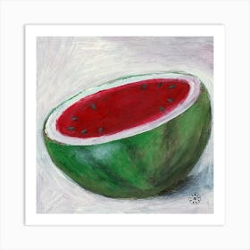 Cut Watermelon Art Print