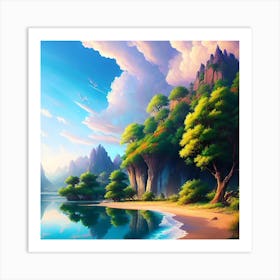 Landscape Painting 91 Art Print