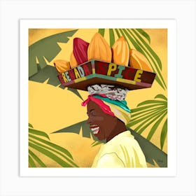 Grenada Spice Square Art Print