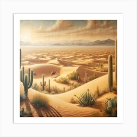 Desert Landscape 7 Art Print