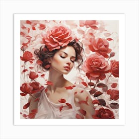 Rose, Modern 4 Art Print