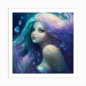 Pretty Mermaid 0 (1) Art Print