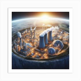 Nuclear Power Plant Art Print