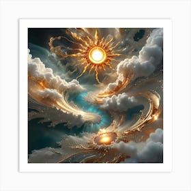 Golden Sun 1 Art Print