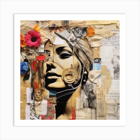 Collage Art Art Print