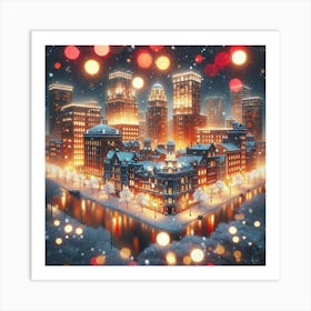 Lights and City Art Print