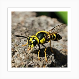 Wasp nature Art Print