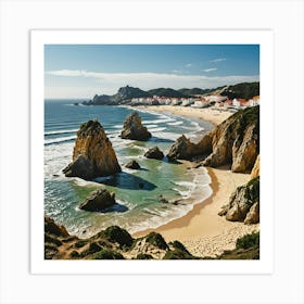 Beach In Portugal 6 Art Print