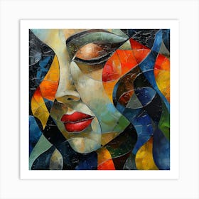 Woman'S Face 8 Art Print