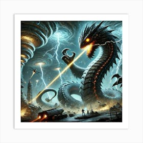 Kallistos Storm Wyrm Art Print