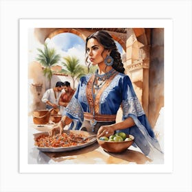 Mexican Woman Art Print