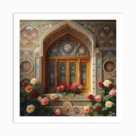 Roses In The Window 18 Art Print