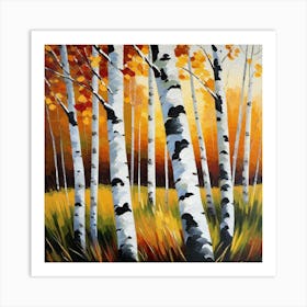 Birch Trees 5 Art Print