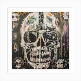 Raiders Skull 1 Art Print