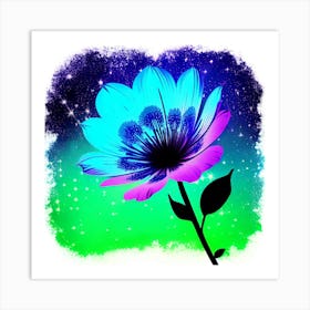 Blue Flower Art Print