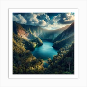 Ecuador Lake Art Print