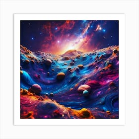 Swimming in Stars Art Print