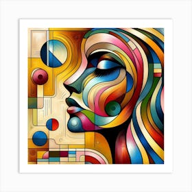 Abstract Of A Woman 7 Art Print