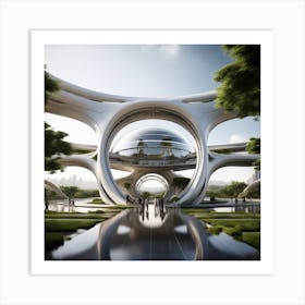 Futuristic Building 10 Art Print