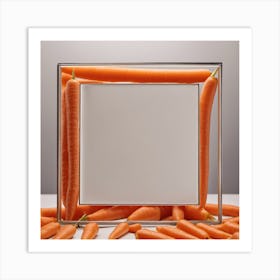 Carrots In A Frame Art Print