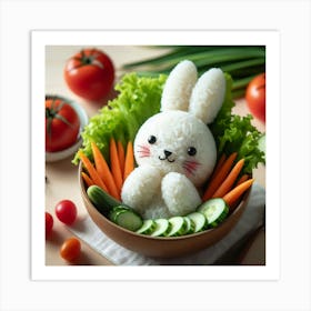 Rice Bunny Art Print