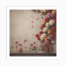 Roses Stock Videos & Royalty-Free Footage Art Print