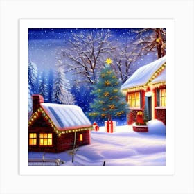 Happy Holidays Art Print