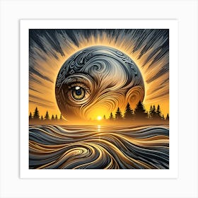 Eye Of The Sun Art Print