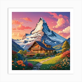 House In The Mountains 3 Art Print