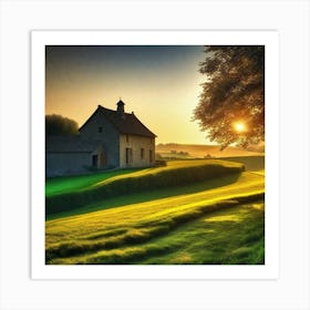 Sunset In The Countryside 27 Art Print