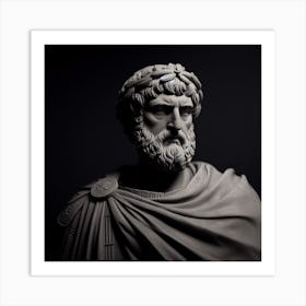 Bust Of Aeschylus Art Print