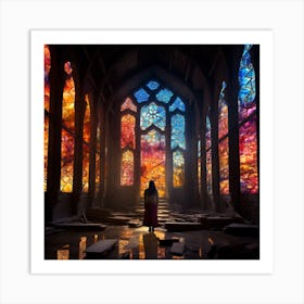 Stained Glass Window Art Print