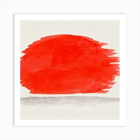 Red Sun 2 Art Print