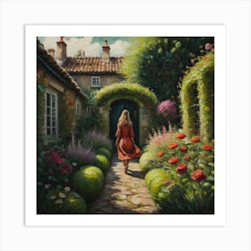 Into the garden Art Print