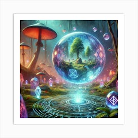 Mystical Forest 1 Art Print