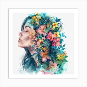 Flower Girl 23 Art Print