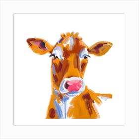 Jersey Cow 02 1 Art Print