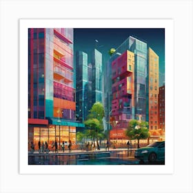 Cityscape Art Print