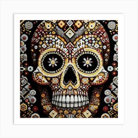 Day Of The Dead Skull 12 Art Print