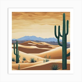 Desert Landscape 6 Art Print