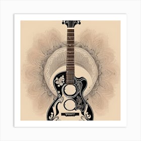 Luxury Guitar  Art Print