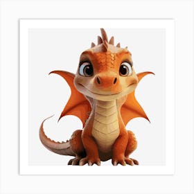 Cute little Dragon Art Print